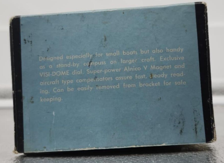 Airguide #74 Marine Compass Adjustable Bracket & Original Box and Instructions