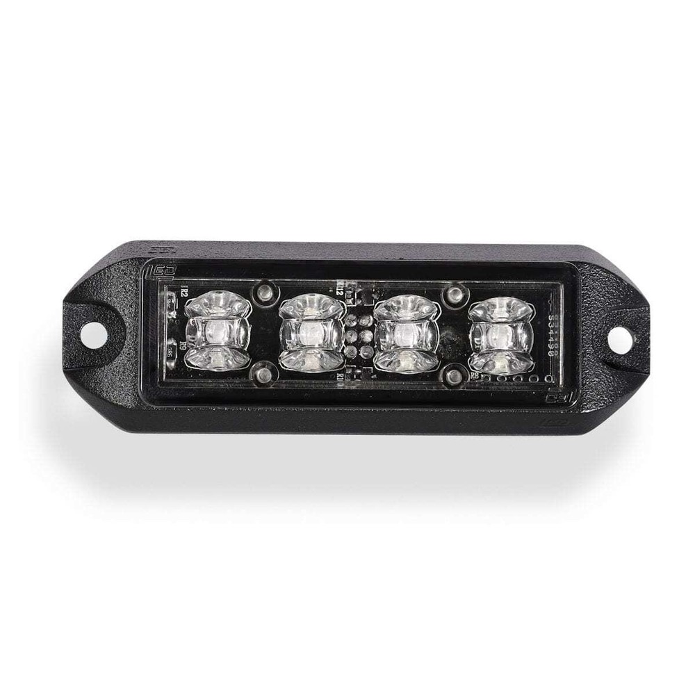 4 LED Emergency Vehicle Grille Warning Light Head