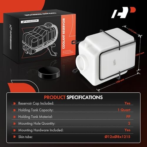Automatic White Universal Coolant Reservoir Bottle Kits Compatible with More
