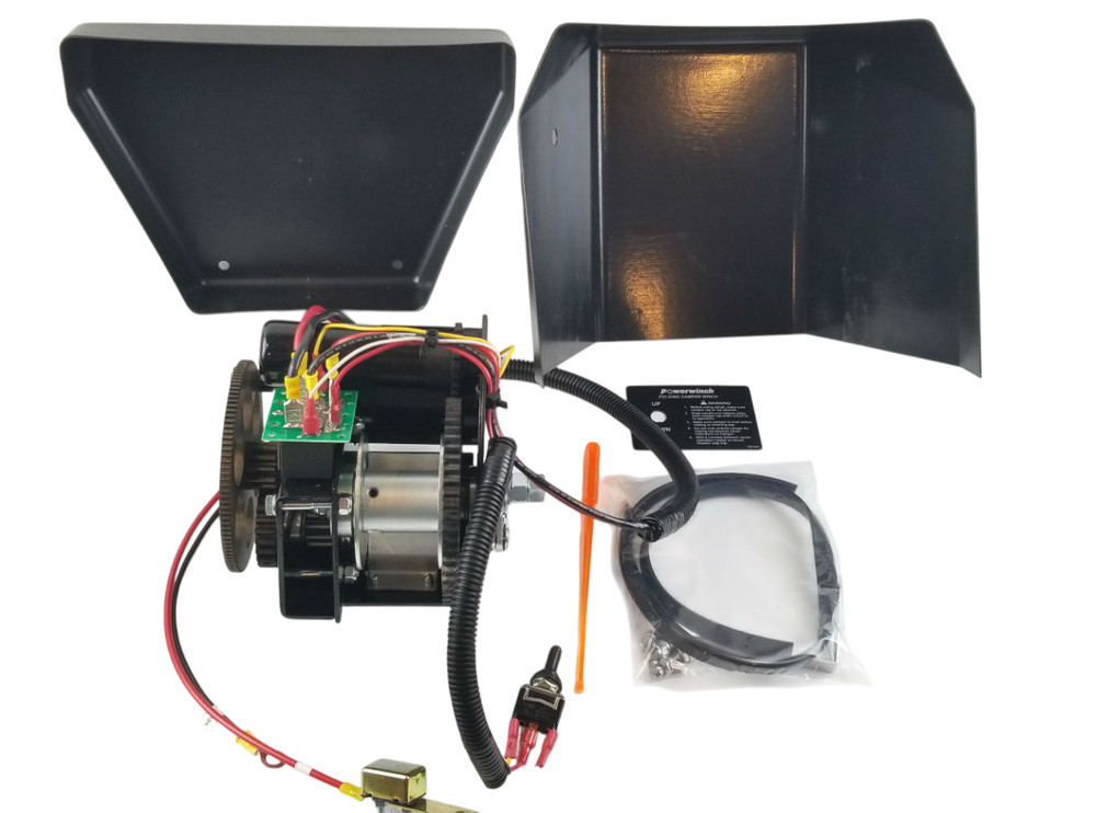 Forest River P92001 Pop Up Camper 12V Motorized Winch Assembly with Tray & Cover