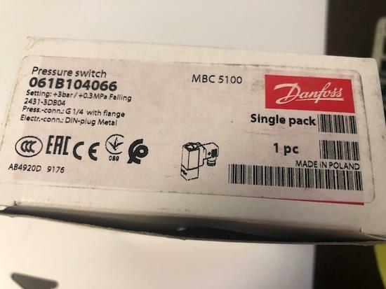 DANFOSS 061B104066 PRESSURE SWITCH MBC 5100 2431-3DB04