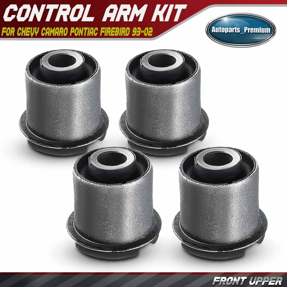 4pcs Front Upper Control Arm Bushing Kit for Chevy Camaro Pontiac Firebird 93-02