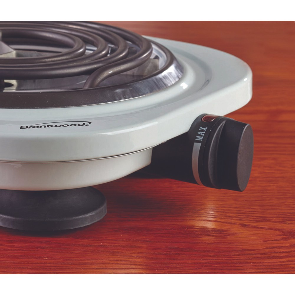 1,000-Watt Single Electric Burner (White)