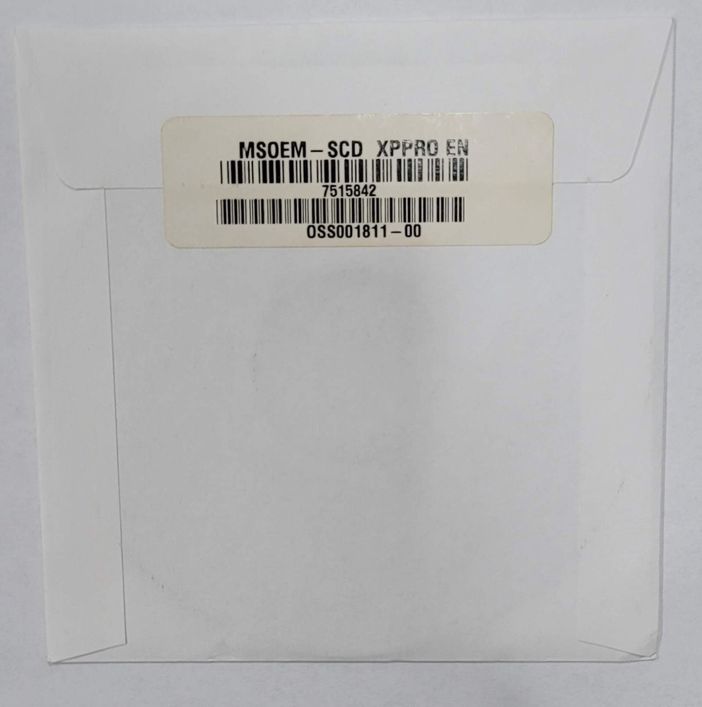 Gateway Operating System Windows XP Professional CD Disc