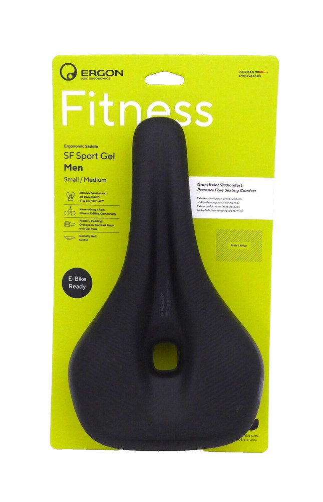 Ergon SF Sport Gel Men's Saddle, Small/Medium - Black