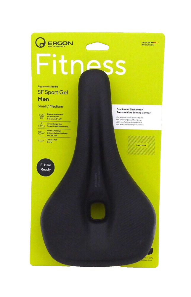 Ergon SF Sport Gel Men's Saddle, Small/Medium - Black