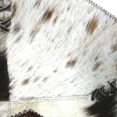 Cowhide Stitched Leather Bowl w Free Coaster