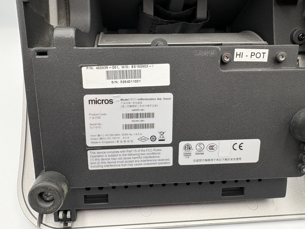 Micros Oracle mWorkstation Intel Atom E3827 15.6" POS Tablet Computer Win 8.1 :D