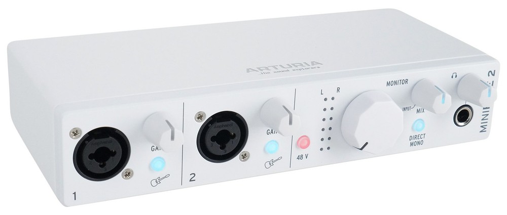 Arturia MiniFuse Recording Pack w/Interface+Microphone+Headphones+Cable in White