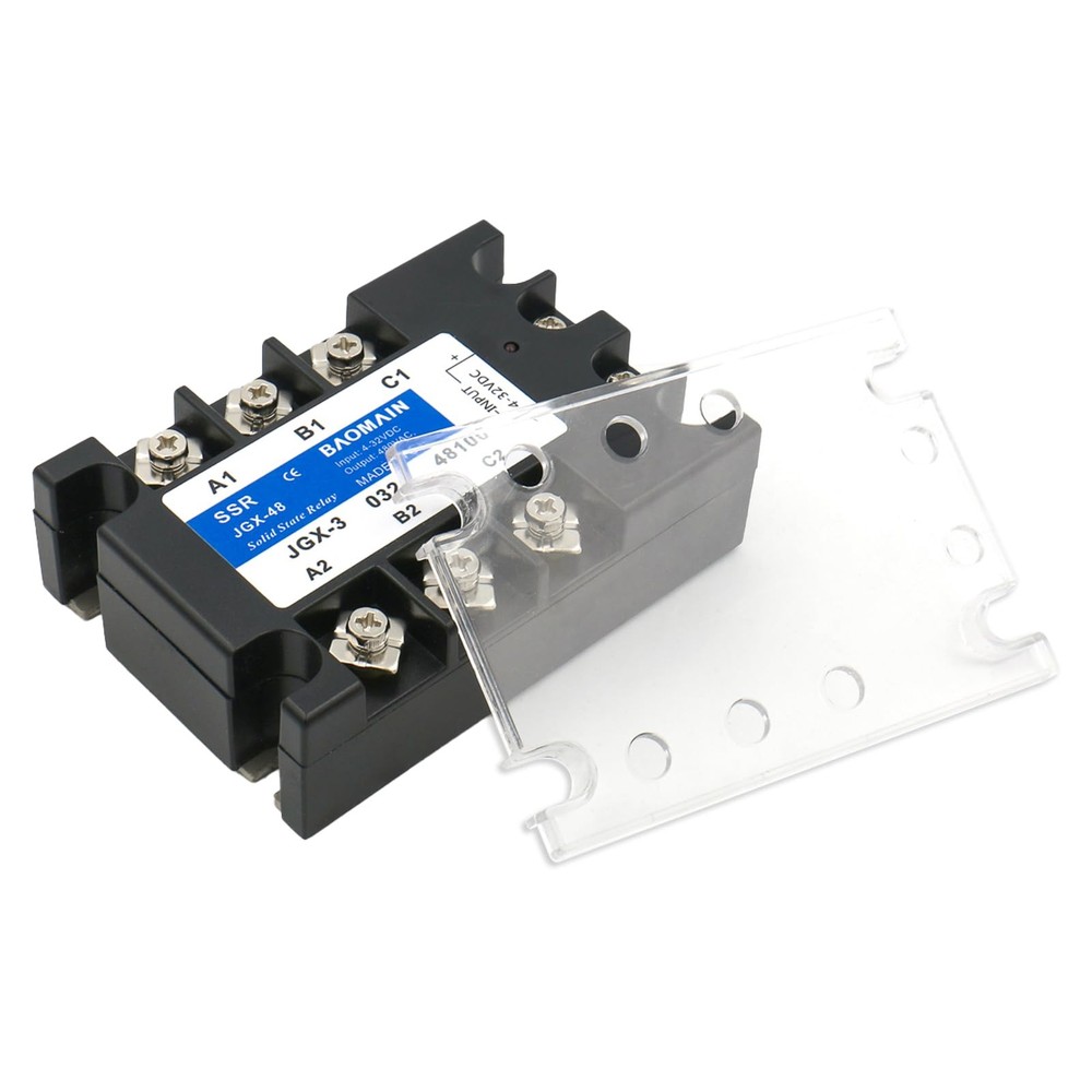 3 Phase Solid State Relay JGX-3340A 4-32 VDC Input 480VAC 40 Amp Output DC AC