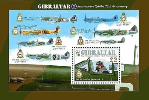 Gibraltar 2011 - Spitfire stamp - Souvenir Sheet - Scott #1300 - MNH