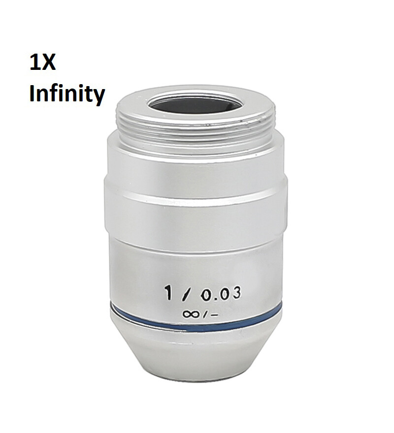1PC 1X 195 RMS Achromatic Infinity Objective Lens for Biological Microscope