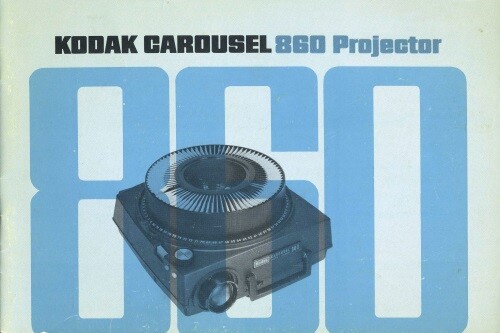 Kodak Carousel 860 Slide Projector Instruction Manual Original 1969
