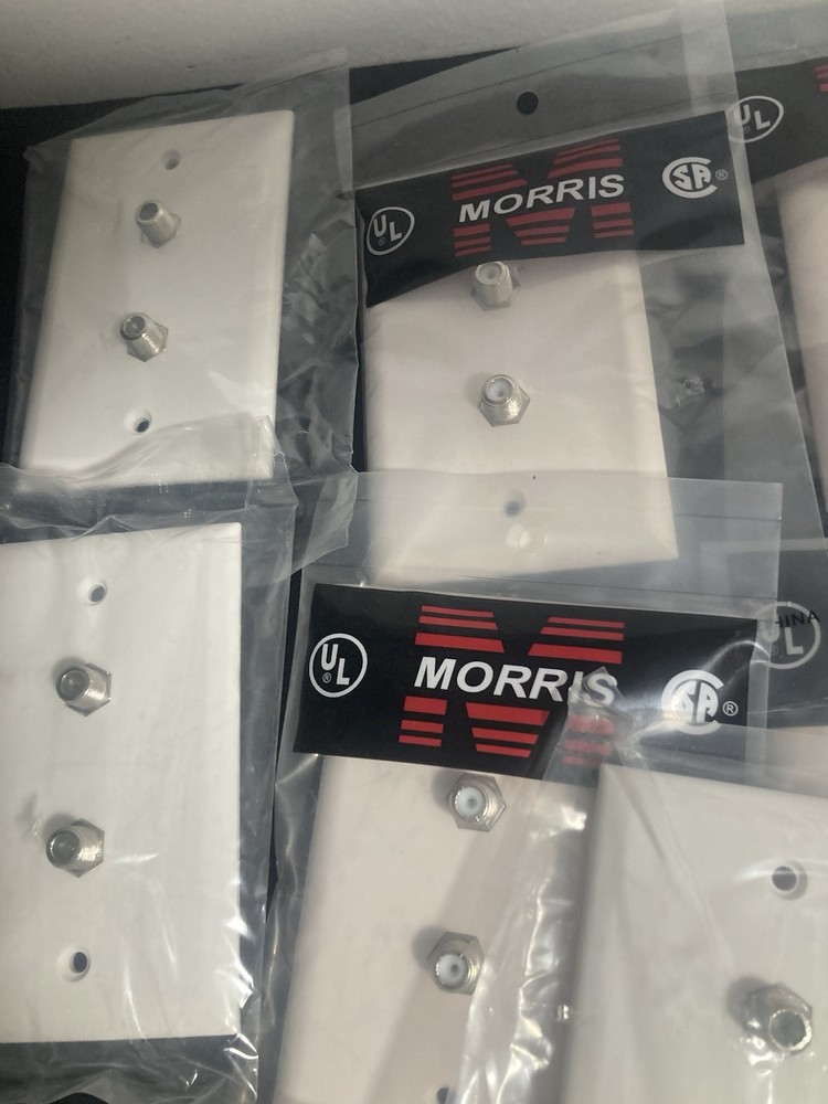 17 Pack double tv jack Wall Plates white