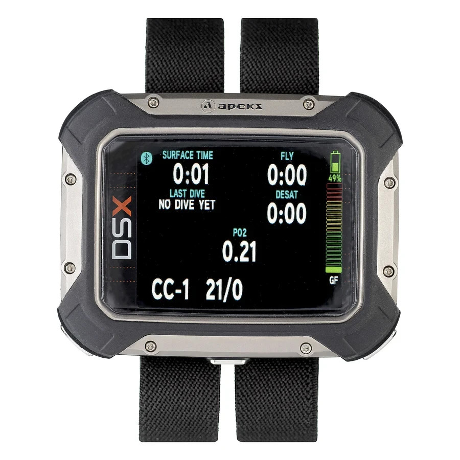 Apeks DSX Dive Computer w/ O2 Analyzer Black - New Unused in Original Box