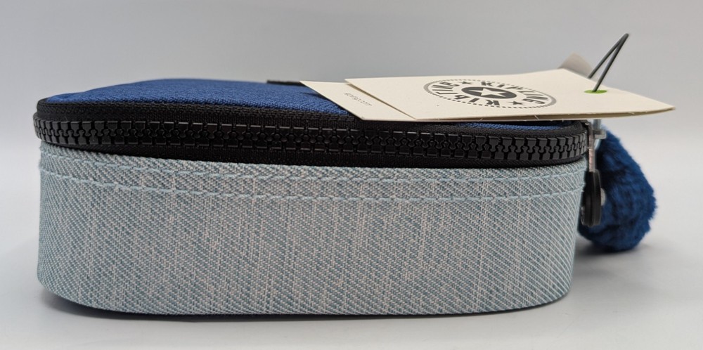 Kipling 100 Pens Printed Case Pencil Accessory FRESH DENIM BLUE