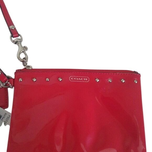 Coach Studded Liquid Gloss Small Wristlet