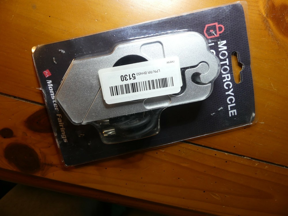 Motorcycle Lock Handlebar Antitheft Device By Monster Fairings NIP