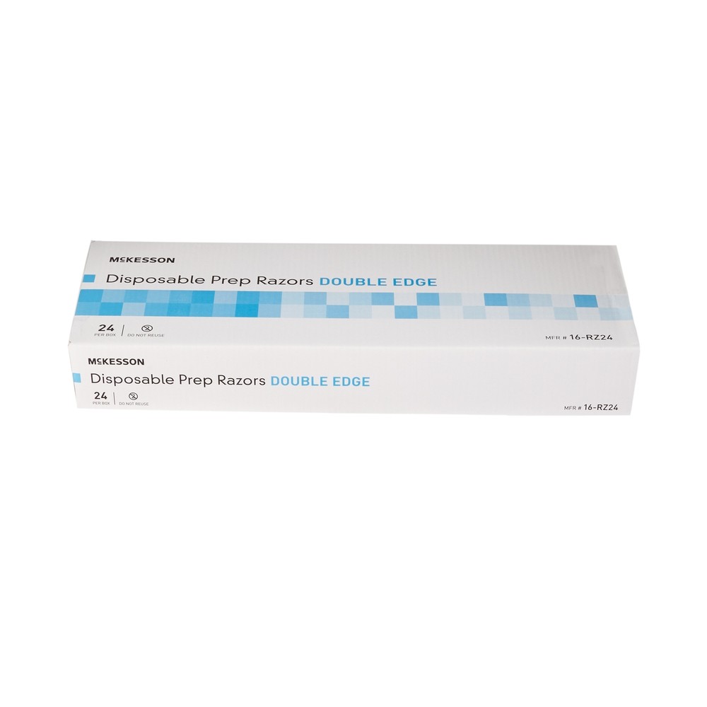 McKesson Razor Double Edged Single Blade Blue 24 per Box 16-RZ24