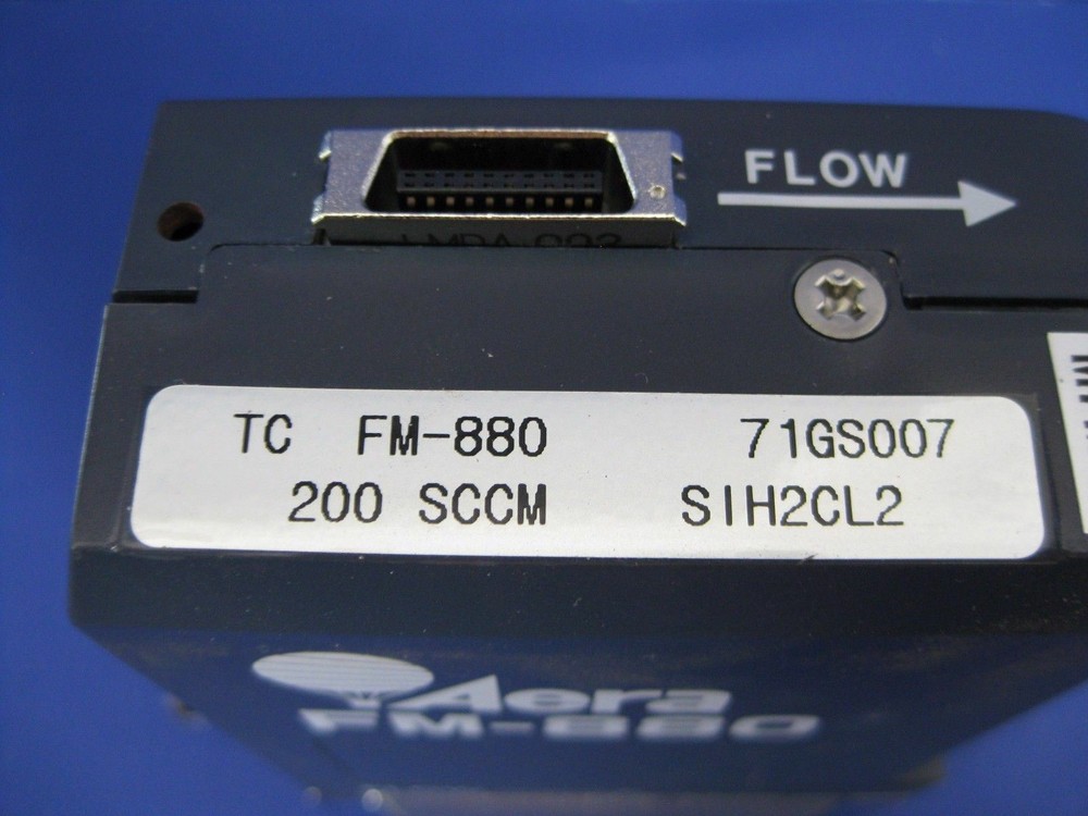 Aera FC-880 MFC Mass Flow Controller SIH2CL2, 200 sccm, Used