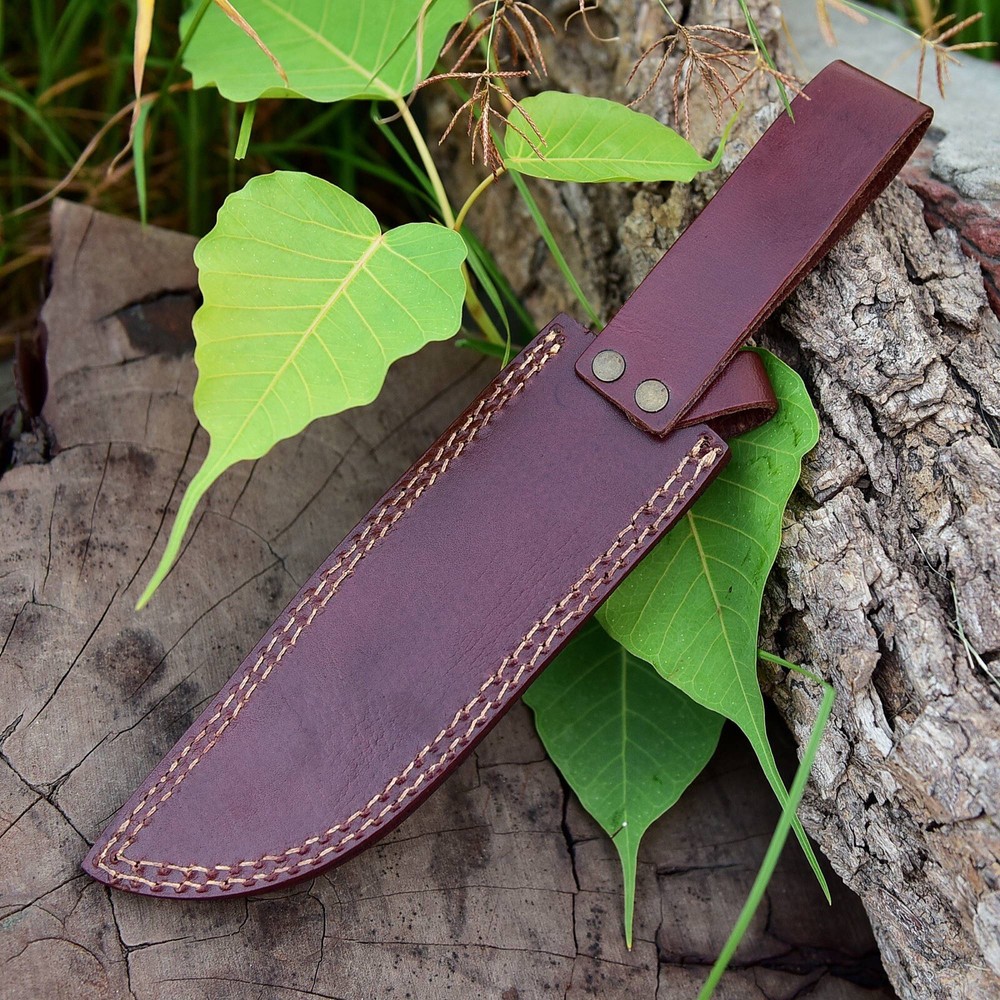 Leather Hand Crafted BELT Loop Knife SHEATH Holster FIXED BLADE KNIFE Sheath