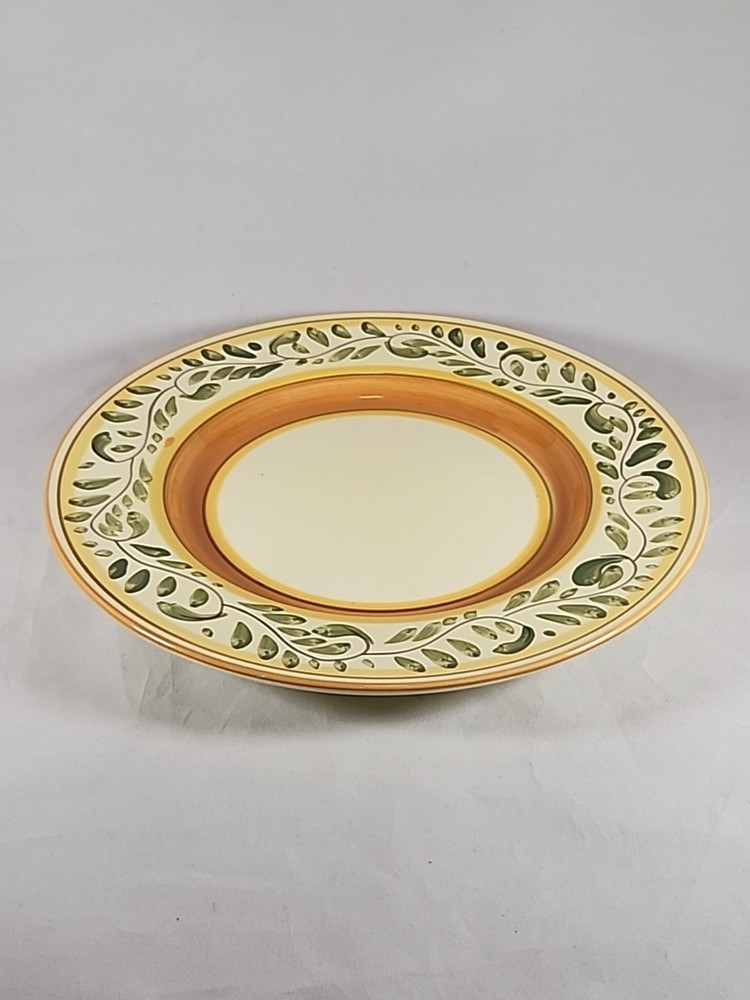 VTG. FARBERWARE BAYSIDE CLASSICO 4525 HAND PAINTED DINNER PLATE 11" DIAMETER