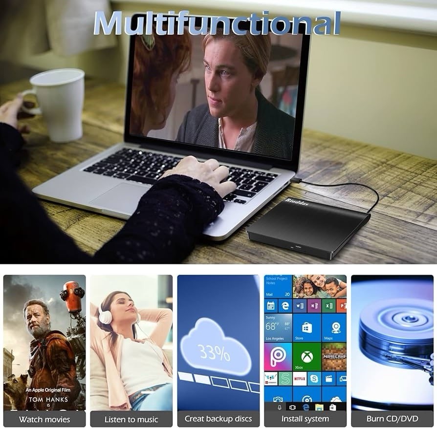 Laptop External CD/DVD Drives, Players, Portable Recorders