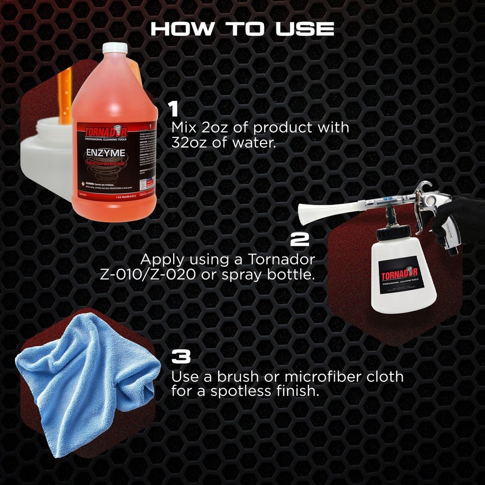 Tornador TC-Enzyme Multi-Purpose Cleaner – 1 Gallon | Enzyme Interior Clea