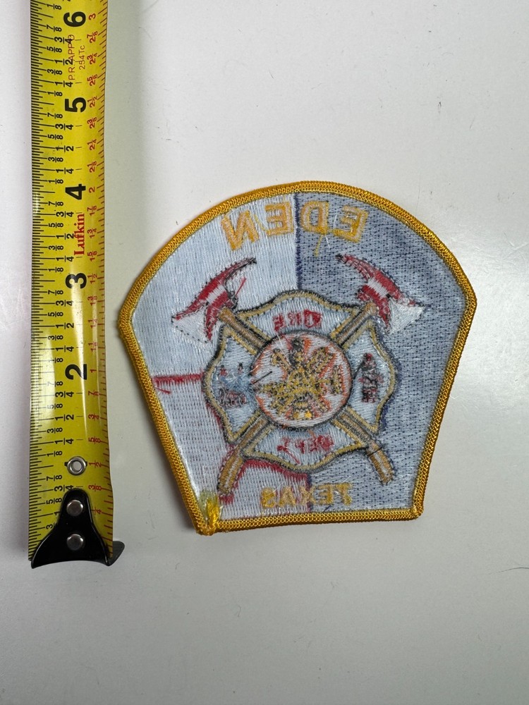 Eden Fire Texas TX Patch N1
