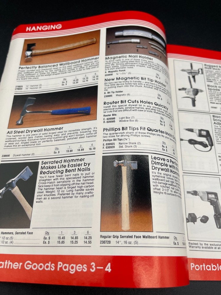 Vintage Ames Quality Tools 1981 Contractor Catalog Handyman Carpenter Tools