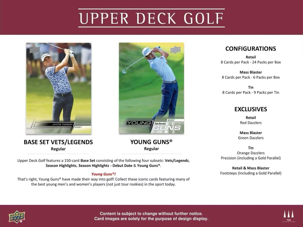 2024 Upper Deck Golf 9-Pack Tin