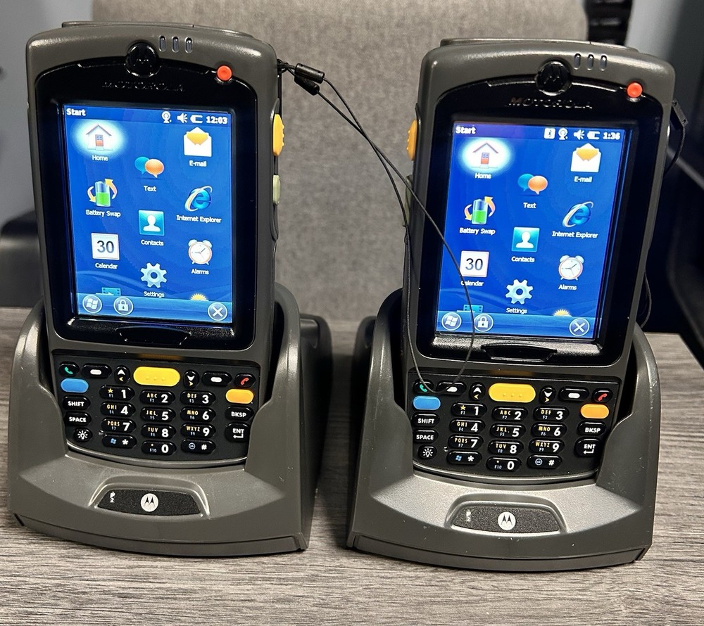 Handheld Windows  MC75A Barcode Scanners with Chargers *2 scanners *