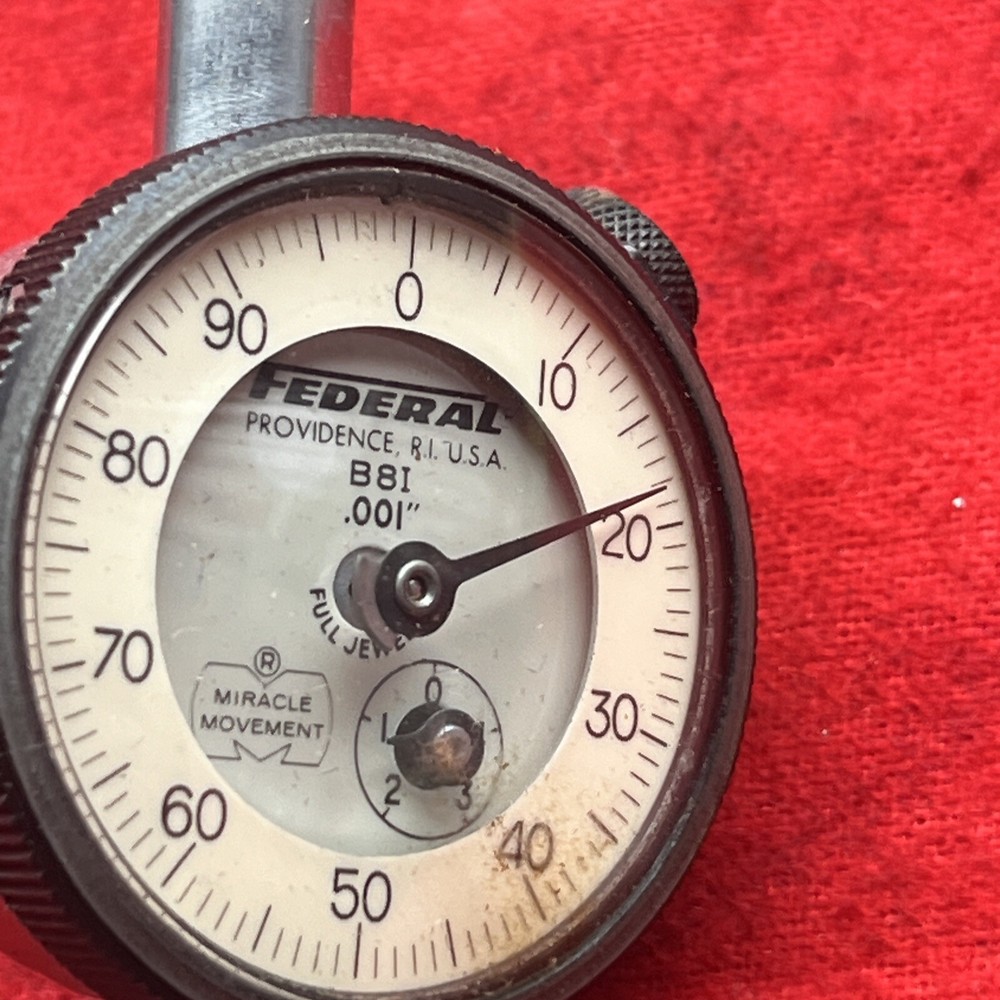 FEDERAL B81 DIAL INDICATOR MIRACLE MOVEMENT .001" RANGE (t41)