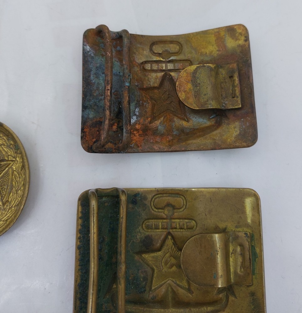 USSR military belt buckles