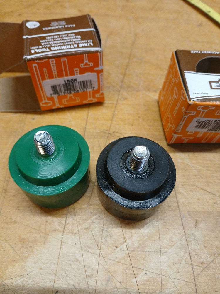 2 Lixie 150H - 1-1/2" Dia. Replacement Faces - Hard & Medium- Lixie Hammerhead