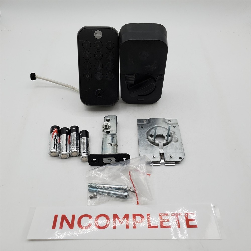 Yale Security Assure Lock 2 Deadbolt, Black Suede Keyed Smart Entry Lock *READ*