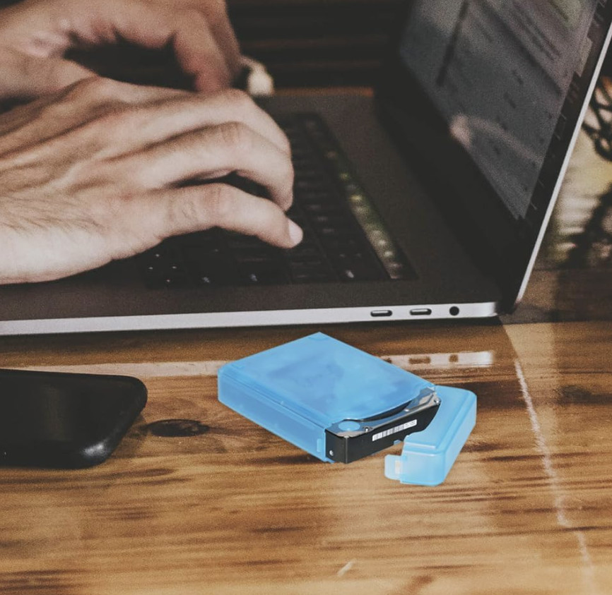 5 Pcs 3.5 Inches Hard Disk Drive Protection Storage Box Case