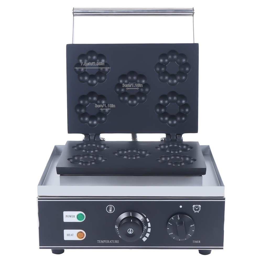 Nonstick Electric 5pcs Mini Doughnut Baker Donut Maker Machine 110V Kitchen Tool