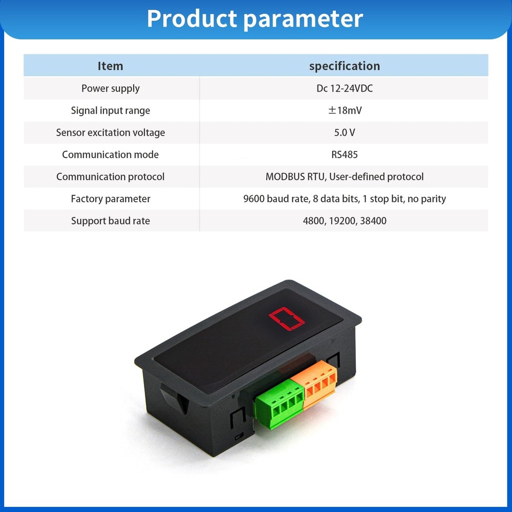 Load Cell Sensor Weigh Platform with 4-Digital Readout Display RS485 Comm