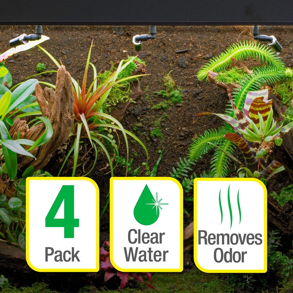 4 Count ReptoFilter Unassembled Disposable Filter Cartridges Medium