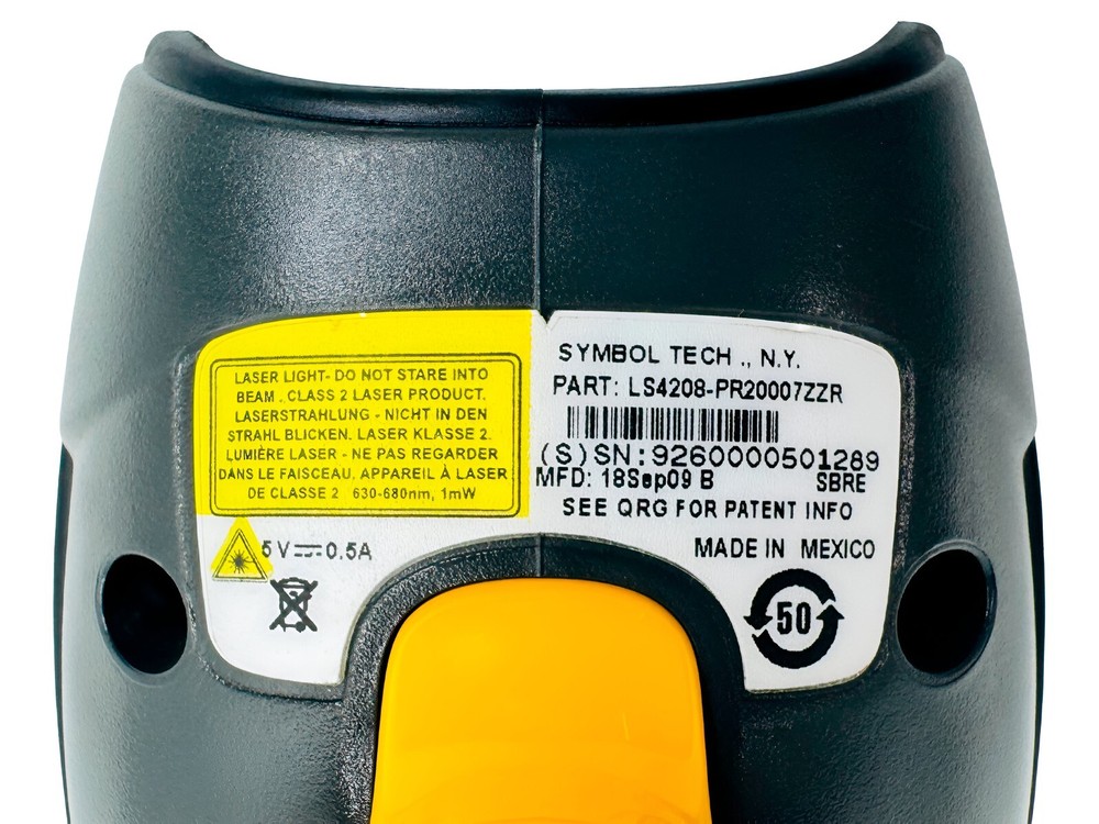 Motorola Symbol LS4208 Handheld Laser 1D Barcode Scanner Reader w/USB Cable