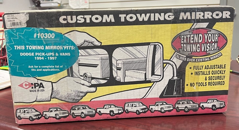 Towing Mirror-Base CIPA-USA 10300