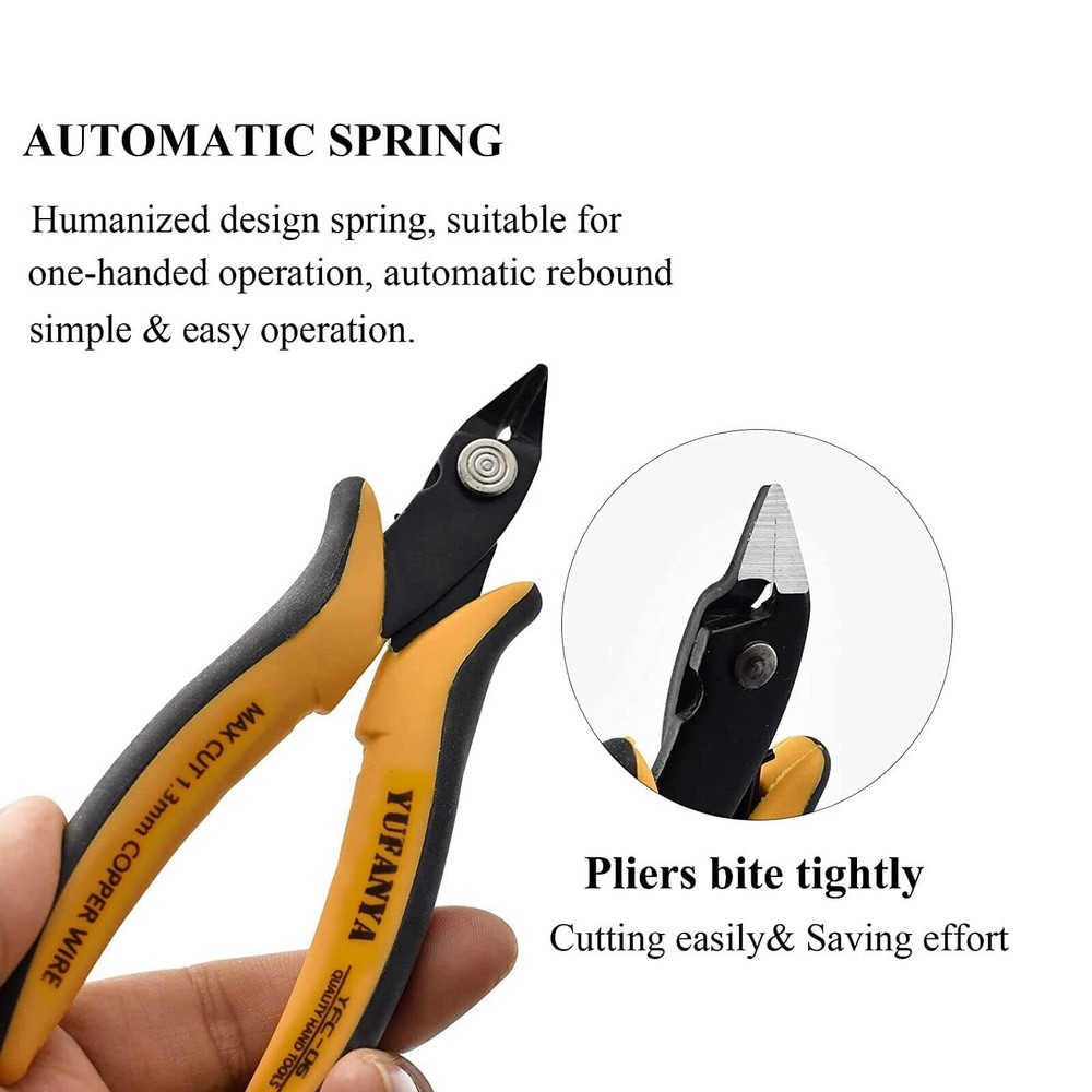 Micro Flush Cutterultra Sharp Micro Wire Cutter Side Cutter With Internal Spring