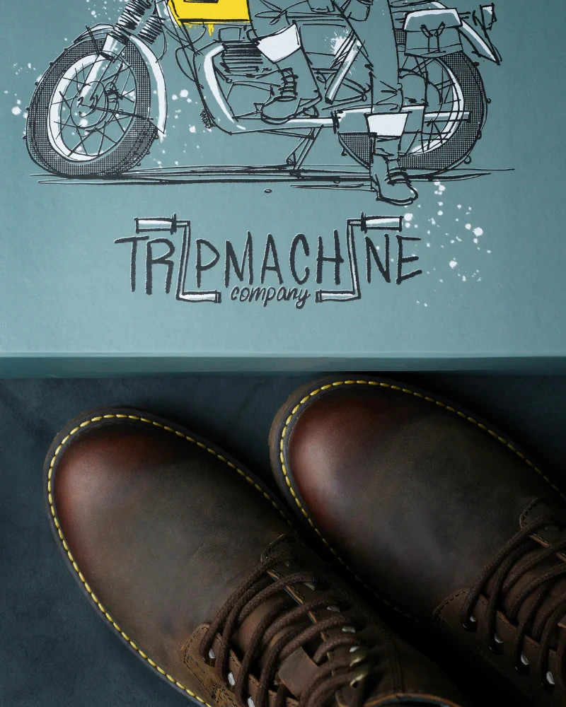 Trip Machine Boots Derby BTRW43 Rusty Wrangler Size 43