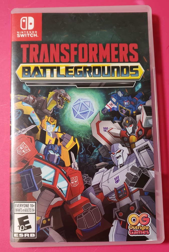 Transformers Battlegrounds CASE ONLY - Nintendo Switch NO GAME