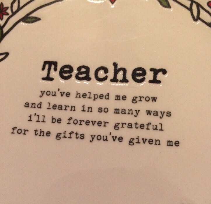DEI Small Teacher Plate 6"