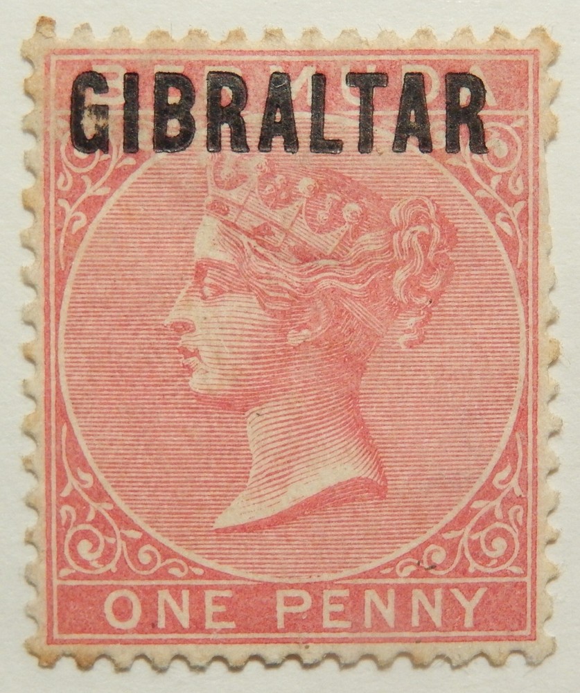 Gibraltar Scott # 02, Mint Original Gum (HR)