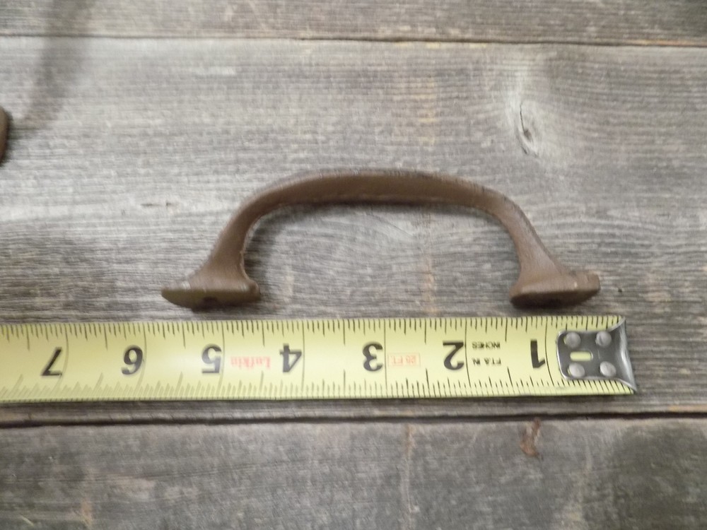 15 CAST IRON HANDLES RUSTIC DRAWER PULLS 5 1/4" LONG W/ SCREWS PULL HANDLE WOW!!