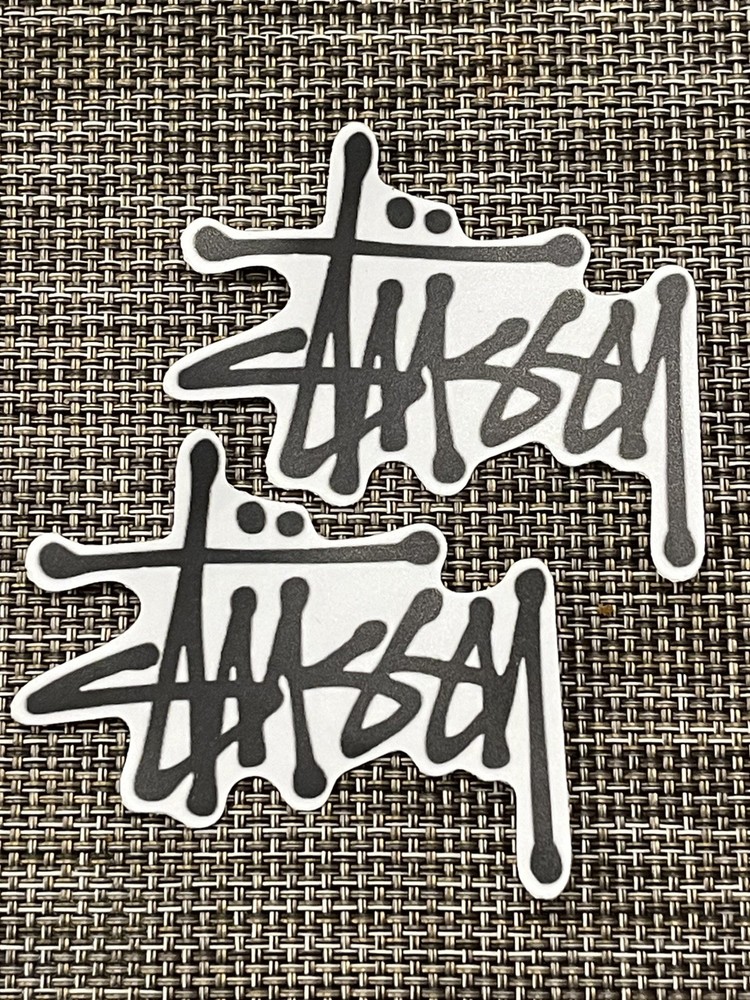 Stussy Signature Script Stickers - Quantity: 2