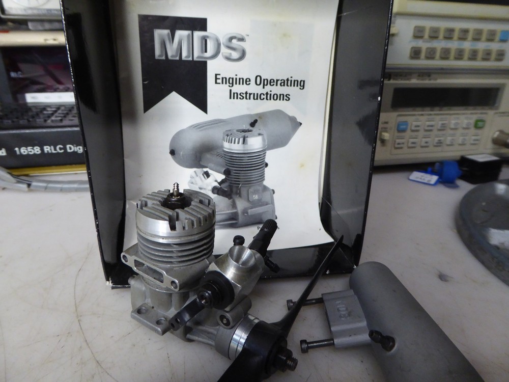 MDS 18 Pro Series RC Engine with muffler,box & paperwork